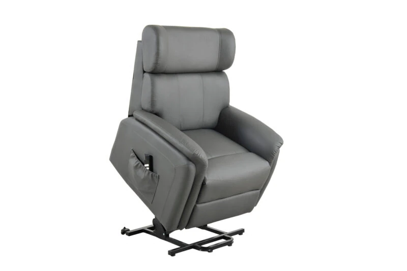 Leather Riser Recliner Riser Recliner Dual Motor Silent Operation