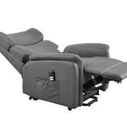 Leather Riser Recliner Riser Recliner Dual Motor Silent Operation