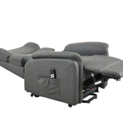 Leather Riser Recliner Riser Recliner Dual Motor Silent Operation