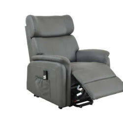 Leather Riser Recliner Riser Recliner Dual Motor Silent Operation
