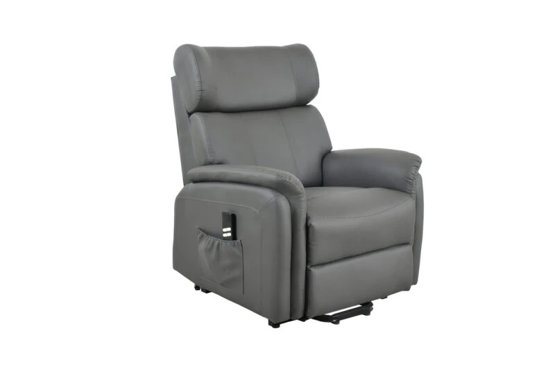 Leather Riser Recliner Riser Recliner Dual Motor Silent Operation