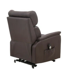 Leather Riser Recliner Riser Recliner Dual Motor Silent Operation