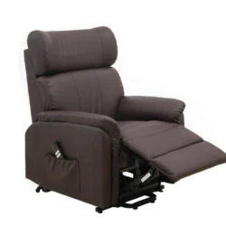 Leather Riser Recliner Riser Recliner Dual Motor Silent Operation