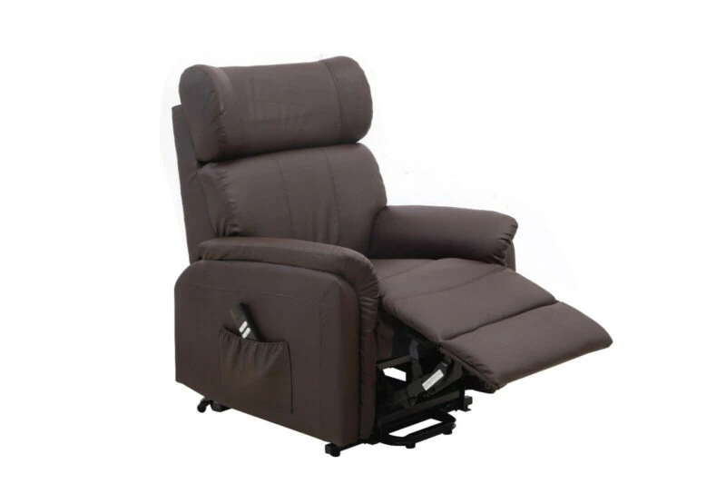 Leather Riser Recliner Riser Recliner Dual Motor Silent Operation