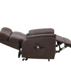 Leather Riser Recliner Riser Recliner Dual Motor Silent Operation