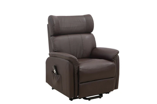 Leather Riser Recliner Riser Recliner Dual Motor Silent Operation