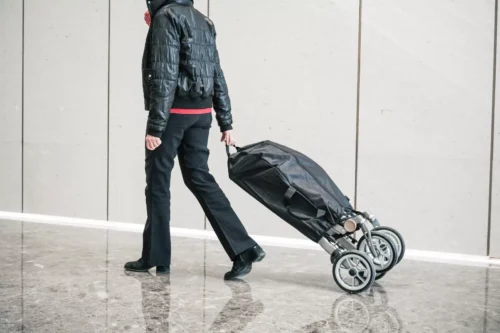 Lightweight Folding 4 Wheeled Walker with Seat | Uplivin Trive Rollator with Oxidized Finish & 8" Wheels | 1 Step Double Folding - Image 4