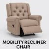 Mobility Recliner Chair | Electric Riser Chair for Elderly with Luxurious Fabric