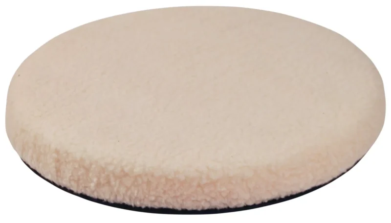 Soft, padded revolving swivel seat with a beige cover.