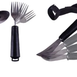 Adaptive Silverware for Elderly | Bendable Feeding Spoons, Cutlery Set for Elderly | Disabled Cutlery