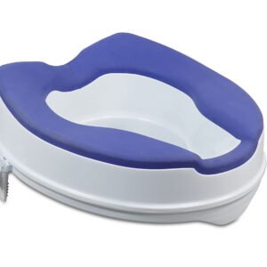 High Toilet Seat with TPR Padding | Disabled Raised Toilet Seat With Lid & Thermoplastic Rubber Padding