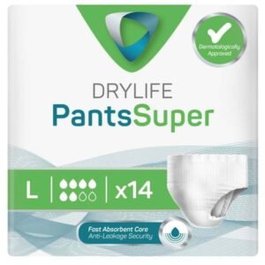 Adult Pull Up Incontinence Pants | Drylife Pants Super | Size: Large Pack of 14 | Absorption: 1850ml