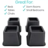 4'' Furniture Raiser for Bed, Chair Raisers for Sofa Chair