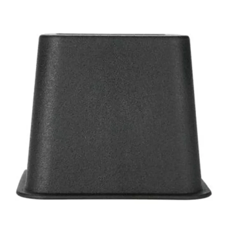 Black heavy duty furniture raiser for beds and chairs.