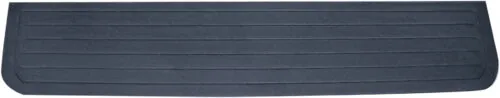 Black accessibility ramp with textured surface.