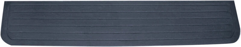 Black accessibility ramp with textured surface.