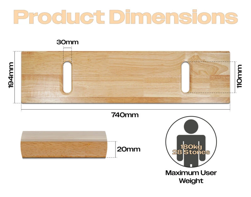 Wooden Patient Transfer Board - Image 2