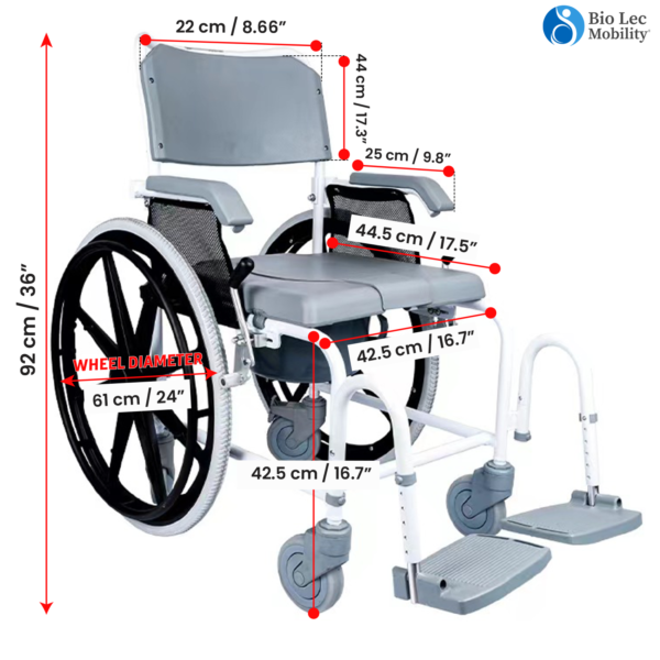 BIO-LEC-MOBILITY-Commode-Wheelchair