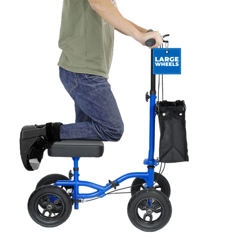 Knee Walker Scooter | All-Terrain Steerable Knee Scooter for Adults | Comfortable Cushion Pad | Adjustable Knee Crutch Alternative for Foot Injuries - Image 9
