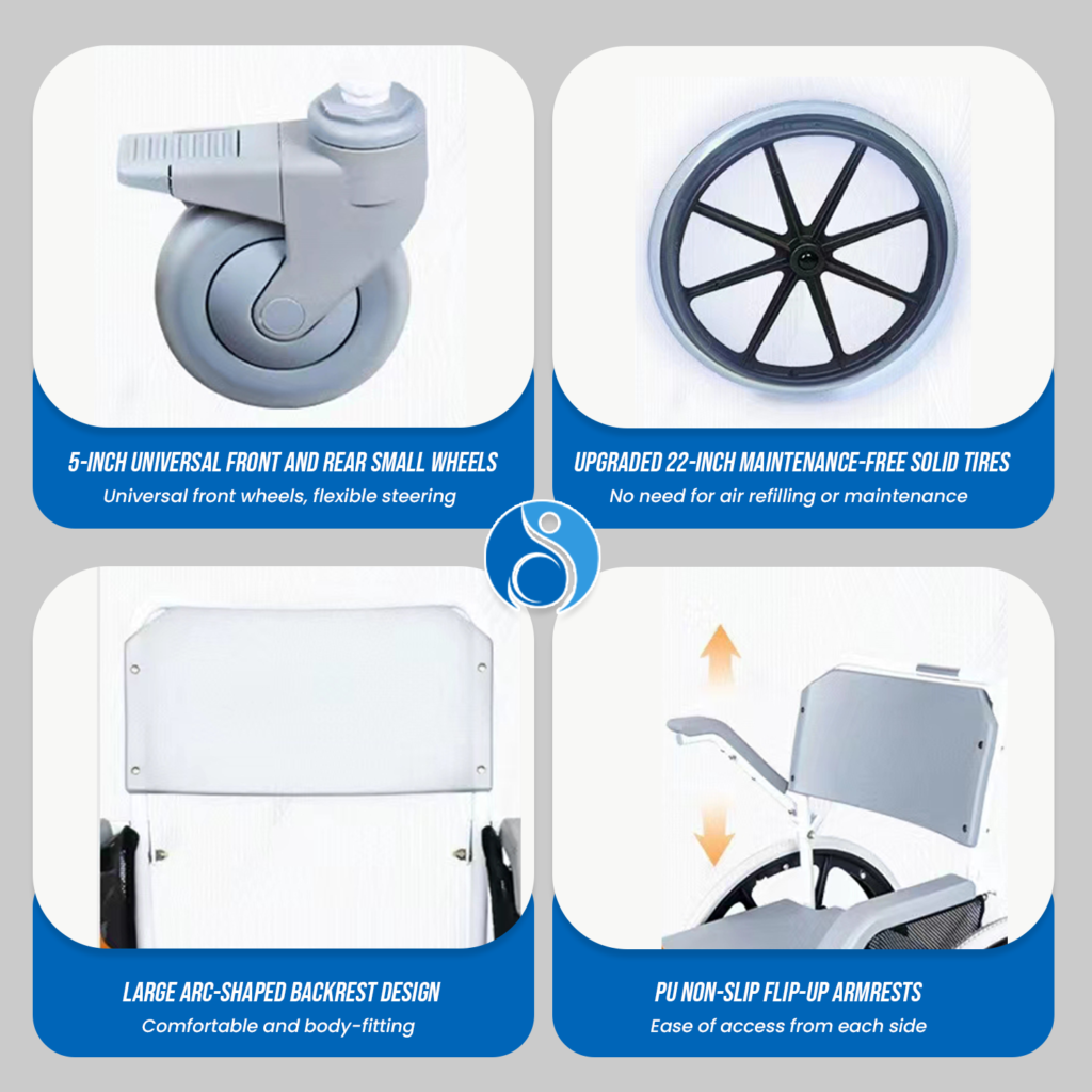 Shower Commode, Self-Propelled Shower Chair with Wheels, commode, shower chair, and transport wheelchair, Self propelled shower chair uk, Shower Chair with wheels- shower commode chair with wheels, self propelled shower chair-shower bath chair with wheels,