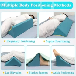 Body side wedge pillow used in various positioning methods.