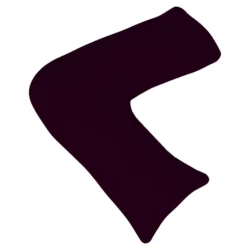 V-shaped pillow in a dark color on a white background.