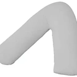 White V shaped pillow for head, neck, and back support.