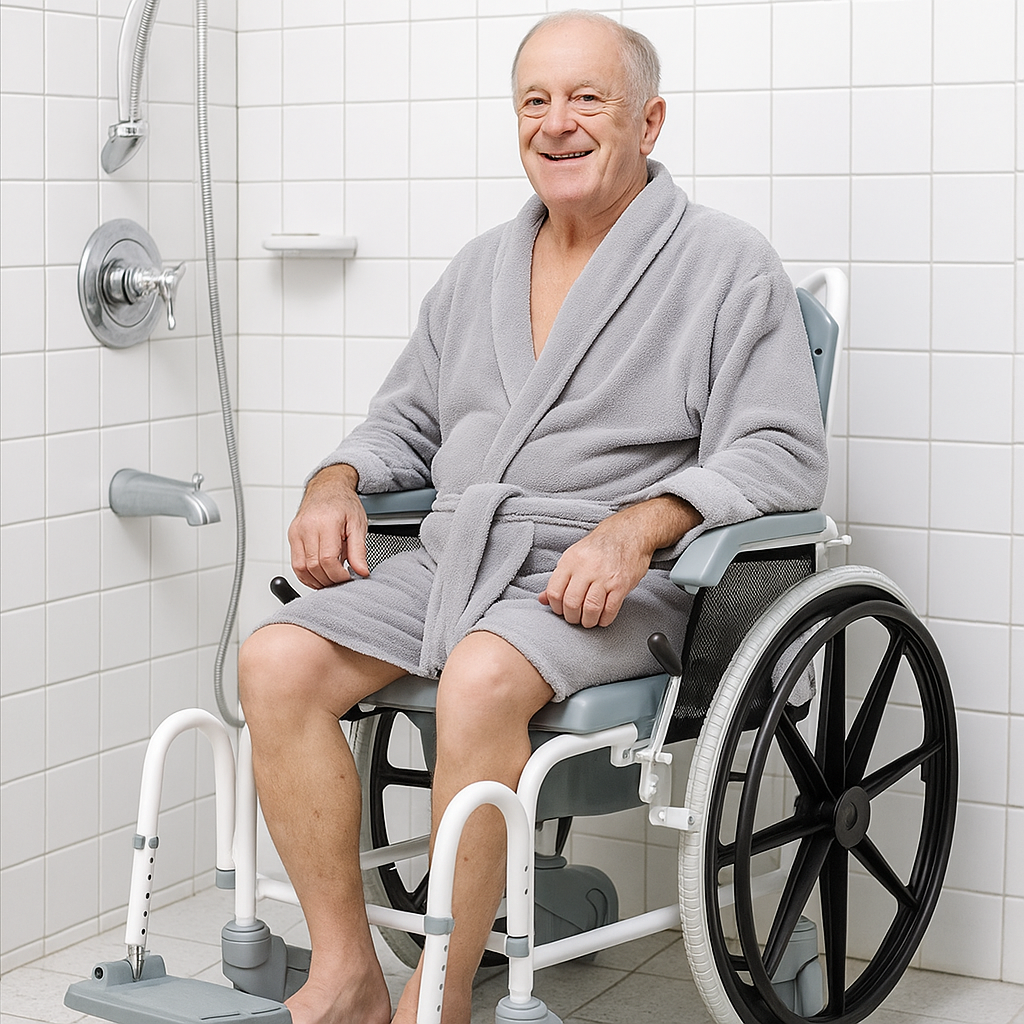 Rolling Shower Commode Chair shower-commode-wheelchair-chair-for-adults-elderly