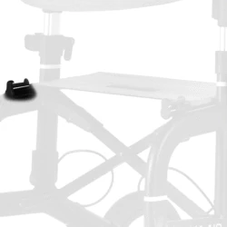 Cane holder attached to a Mobilex Puma Air Rollator.