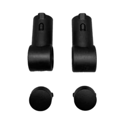 Black brake pad set for Mobilex Puma Air Rollator.