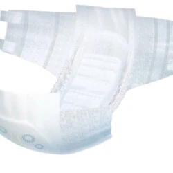 Dailee Slip Premium Maxi Plus incontinence pad with elasticated sides and fasteners.