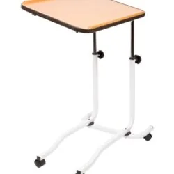 Hospital Overbed Table With Wheels | Bed Side Table for Elderly | Floating, Lightweight & Strong