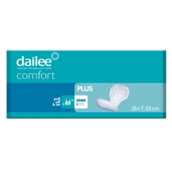 Dailee Comfort Incontinence Pads Plus size packaging.