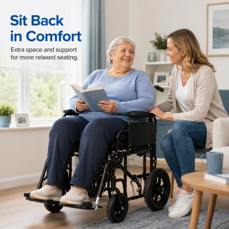 Heavy Duty Attendant Propelled Transit Wheelchair