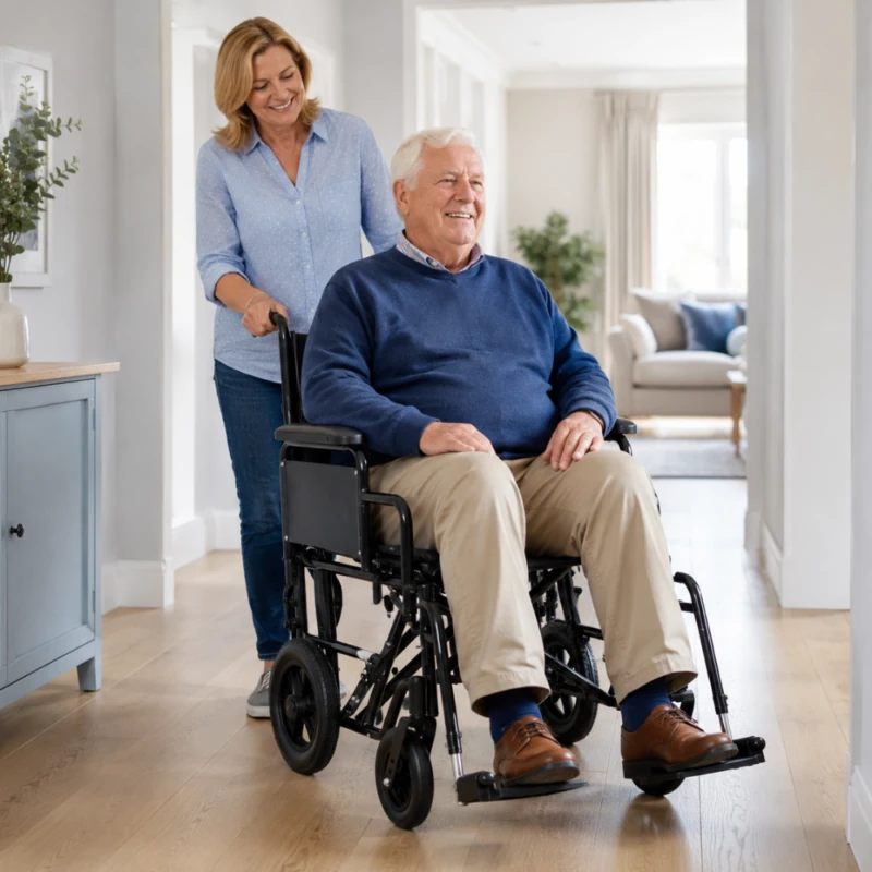 Heavy Duty Attendant Propelled Transit Wheelchair