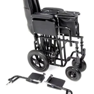 Bariatric Heavy Duty Transit Wheelchair | Heavy Duty Attendant Propelled Transit Wheelchair with Extra Wide Seat