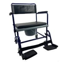 bariatric wheeled commode chair, heavy duty commode with wheels, bariatric mobile commode, rolling commode for elderly, mobile commode for elderly