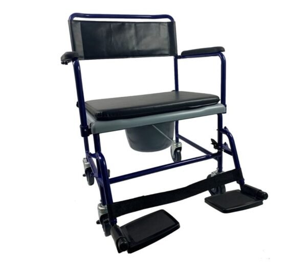 bariatric wheeled commode chair, heavy duty commode with wheels, bariatric mobile commode, rolling commode for elderly, mobile commode for elderly