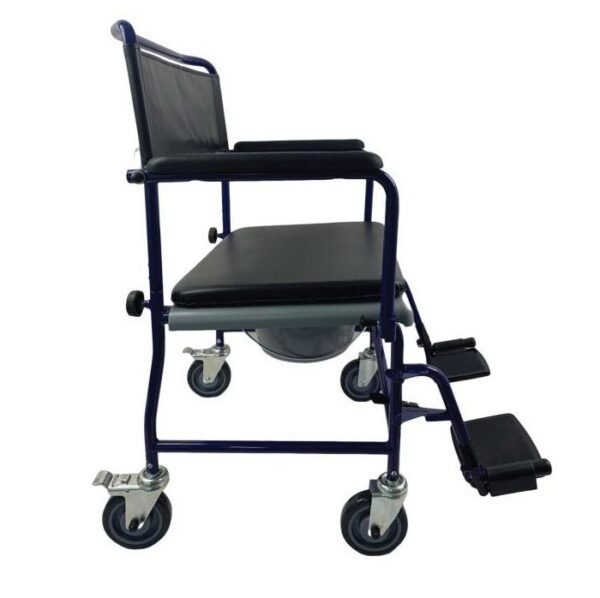 bariatric wheeled commode chair, heavy duty commode with wheels, bariatric mobile commode, rolling commode for elderly, mobile commode for elderly