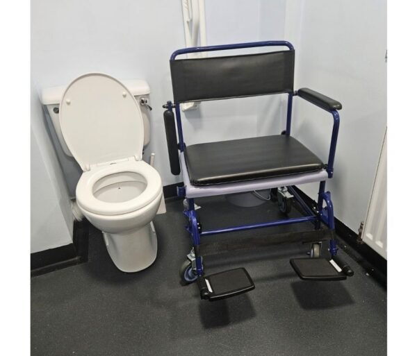 bariatric wheeled commode chair, heavy duty commode with wheels, bariatric mobile commode, rolling commode for elderly, mobile commode for elderly