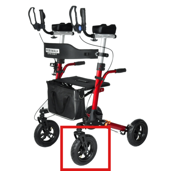 Upright walker spare wheel Bio lec mobility