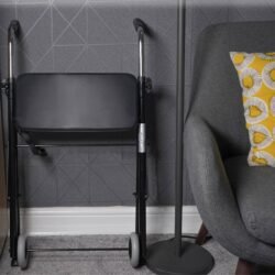 Foldable Wheeled Walker with Seat | Lightweight Walking Frame with Seat | Height Adjustable - Image 1