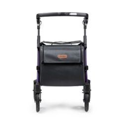 Front view of the Rollz Flex Shopper rollator with a shopping bag.