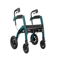 Rollz Motion Performance walker in Jungle Green with pneumatic tyres.