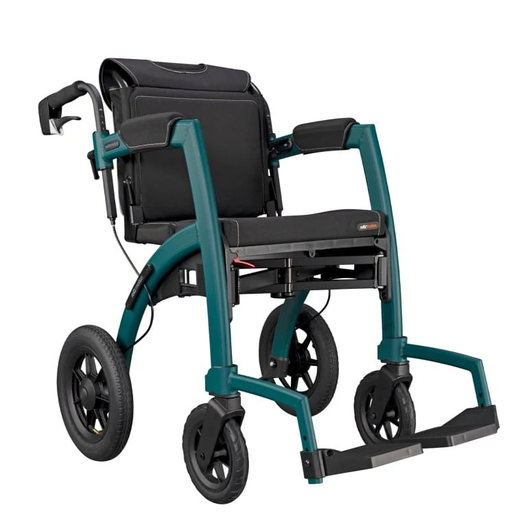 Rollz Motion Performance walker and wheelchair in Jungle Green.