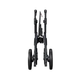 Folded Rollz Motion Rhythm Rollator viewed from the front.