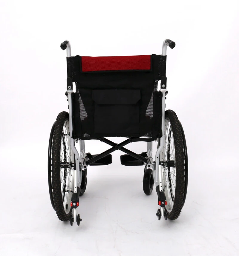 Lightweight All-Terrain Self-Propelled Wheelchair | Compact & Folding Wheelchair | Bike-Style 24 inch Pneumatic Tires - Image 2