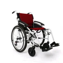 Lightweight All-Terrain Self-Propelled Wheelchair | Compact & Folding Wheelchair | Bike-Style 24 inch Pneumatic Tires