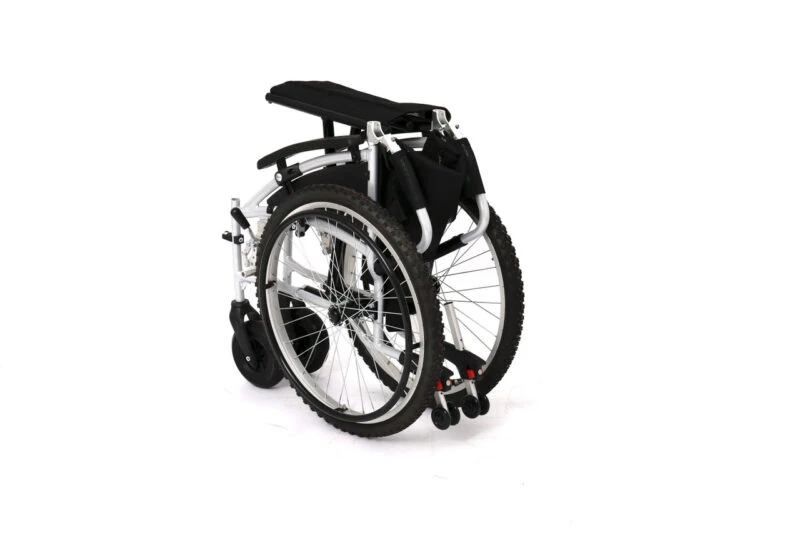 Lightweight All-Terrain Self-Propelled Wheelchair | Compact & Folding Wheelchair | Bike-Style 24 inch Pneumatic Tires - Image 4