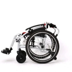 Lightweight All-Terrain Self-Propelled Wheelchair | Compact & Folding Wheelchair | Bike-Style 24 inch Pneumatic Tires - Image 5